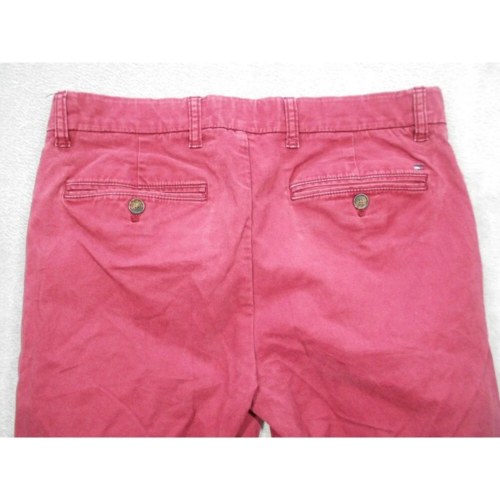 Tommy Hilfiger Chino Pants Mens Sz. 31x32 (29x29) Actual Straight Leg Red